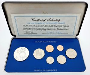 Solomon Islands, Commonwealth Nation, Official Annual Proof Set 1978 (7) in original packaging, KM PS2, PROOF