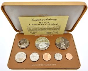 Cook Islands, New Zealand Dependency, Official Annual Proof Set 1978 (8) in original packaging, KM PS11, PROOF