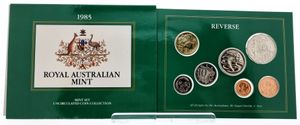 Australia, British Colony, Elizabeth II, Official Annual Mint Set 1985 (7) in original packaging, KM MS18, UNC
