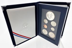 United States of America, Republic, Official Annual Prestige Proof Set 1994S (7) in original packaging, KM PSNL, PROOF (including Silver Dollar !)