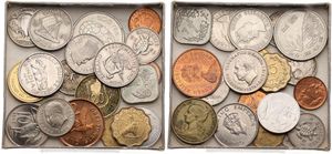 World, Mixed Countries, Very good lot with 20 different modern coins in higher grades, mostly scarcer items... 