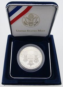 United States of America, Republic, 1 Dollar Silver 2011P, Medal of Honor for Army, Navy & Air Force, KM 504, PROOF 