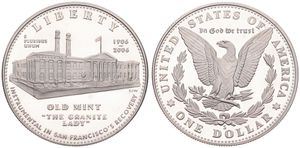 United States of America, Republic, 1 Dollar Silver 2006S, San Fransisco Mint Museum, KM 394, PROOF