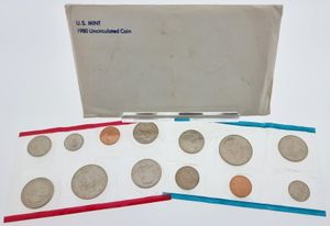 United States of America, Republic, Official Annual Mint Set 1980 (13) in original packaging, KM MSNL, UNC