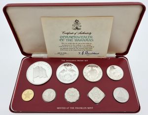 Bahamas, Commonwealth, Elizabeth II, Official Annual Proof Set 1978 (9) in original packaging, KM PS18, PROOF