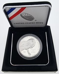 United States of America, Republic, 1 Dollar Silver 2015W, March of Dimes, KM 604, PROOF