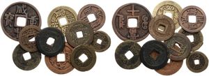 China, Various Provinces, Good lot with 10 different Chinese cash coins in very nice conditions including some scarcer items !