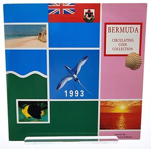 Bermuda, British Colony, Elizabeth II, Official Annual Mint Set 1993 (5) in original packaging, KM MS5, B.UNC