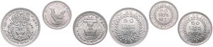 Cambodia, Kingdom, Norodom Suramarit, 10, 20 & 50 Sen Aluminum 1959, Various designs, KM 54/56, UNC