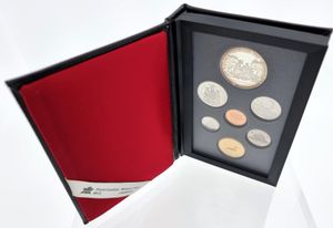 Canada, Confederation, Elizabeth II, Official Annual Proof Set 1989 (7) in original packaging, KM PS9, PROOF (including Silver Dollar !)