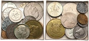 World, Mixed Countries, Very good lot with 16 older & modern coins & medals in nice condition including some silver items... 