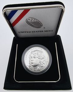 United States of America, Republic, 1 Dollar Silver 2021P, Christa McAuliffe, KM New, PROOF