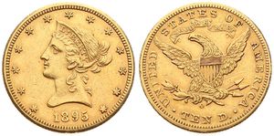 United States of America, Republic, 10 Dollars Gold 1895O, Coronet Head, KM 102, A.XF (*)