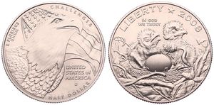 United States of America, Republic, 1/2 Dollar Copper-Nickel 2008S, American Bald Eagle, KM 438, UNC 