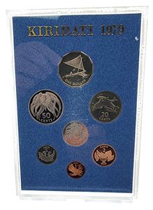 Kiribati, Republic, Official Annual Proof Set 1979 (7) in original packaging, KM PS1, PROOF