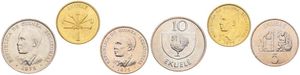 Equatorial Guinea, Republic, 1, 5 & 10 Ekuele 1975, Head left, KM 32/34, UNC