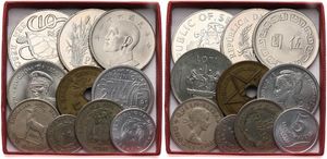 World, Mixed Countries, Very good lot with 10 different modern coins in higher grades, all scarcer items from hard to find countries... 