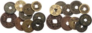 China, Various Provinces, Good lot with 10 different Chinese cash coins in very nice conditions including some scarcer items !
