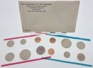 United States of America, Republic, Official Annual Mint Set 1972 (11) in original packaging, KM MSNL, UNC