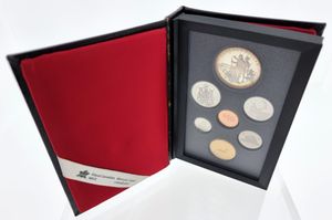 Canada, Confederation, Elizabeth II, Official Annual Proof Set 1990 (7) in original packaging, KM PS14, PROOF (including Silver Dollar !)