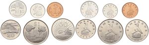 Zimbabwe, Republic, 1, 5, 10, 20, 50 Cents & 1 Dollar 1980-1991, Various designs, KM 1/6, UNC