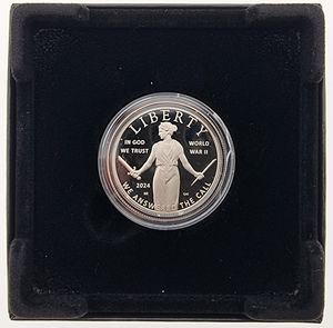 United States of America, Republic, 1/2 Dollar Copper-Nickel 2024S, Greatest Generation, KM New, PROOF 