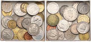 World, Mixed Countries, Very good lot with 20 different modern coins in higher grades, mostly scarcer items... 