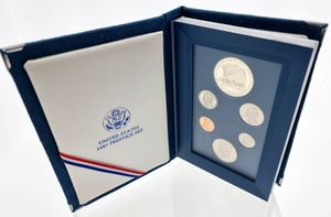 United States of America, Republic, Official Annual Prestige Proof Set 1987S (6) in original packaging, KM PSNL, PROOF (including Silver Dollar !)