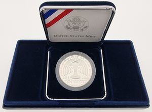 United States of America, Republic, 1 Dollar Silver 2004P, Thomas Alva Edison - Electric Light Anniversary, KM 362, PROOF 