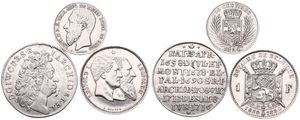 World, Mixed Countries, Very good lot with 3 different older silver coins in nice grades, mostly scarcer items some in higher grades... 