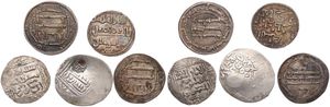 Islamic and Arabian Coins, Mixed Reigns, Good lot with 5 different ancient Silver coins from various reigns and places in nice grades including some scarcer items...