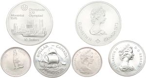 Canada, Confederation, Elizabeth II, Good lot with 3 different modern silver coins in perfect conditions... 