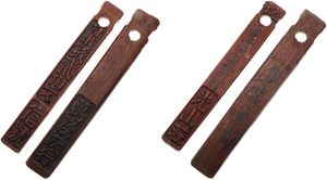 China, Empire, Good lot with 2 ancient bamboo sticks money items with beautiful inscriptions, both in excellent condition
