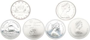 Canada, Confederation, Elizabeth II, Good lot with 3 different modern silver coins in perfect conditions... 