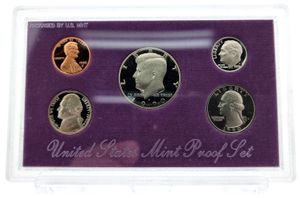 United States of America, Republic, Official Annual Proof Set 1990S (5) in original packaging, KM PSNL, PROOF