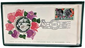 Cook Islands, New Zealand Dependency, 5 Dollars Silver 1978, Polynesian Warblers, KM 20, PROOF 