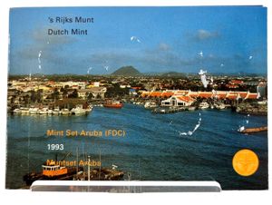 Aruba, Dutch Dependency, Beatrix, Official Annual Mint Set 1993 (6) in original packaging, KM MS8, UNC