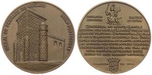 India-Portuguese, Colony, Medal in Bronze ND, Igreja do Priorado do Rosario (numbered in edge 43 E 50), UNC