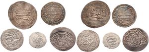 Islamic and Arabian Coins, Mixed Reigns, Good lot with 5 different ancient Silver coins from various reigns and places in nice grades including some scarcer items...