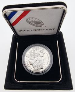 United States of America, Republic, 1 Dollar Silver 2020P, Women's Suffrage - Votes for Women, KM New, PROOF 