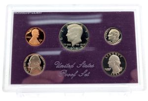 United States of America, Republic, Official Annual Proof Set 1985S (5) in original packaging, KM PSNL, PROOF