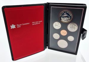 Canada, Confederation, Elizabeth II, Official Annual Prooflike Set 1979 (7) in original packaging, KM PL31, PROOFLIKE (including Silver Dollar !)