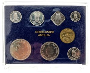 Netherlands Antilles, Dutch Administration, Beatrix, Official Annual Mint Set 1982 (7) in original packaging, KM MS6, UNC