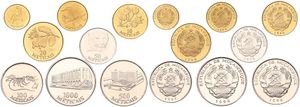 Mozambique, Republic, 1, 5, 10, 20, 50, 100, 500 & 1000 Meticais 1994, Various designs, KM 115/122, UNC