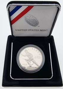 United States of America, Republic, 1 Dollar Silver 2012W, Infantry Soldier, KM 529, PROOF 