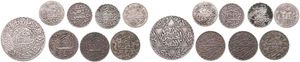 Morocco, Kingdom, Moulay al-Hasan I, Very good lot with 8 older Silver coins in various grades including better items...