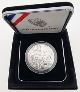 United States of America, Republic, 1 Dollar Silver 2021P, National Law Enforcement Memorial and Museum, KM New, UNC 