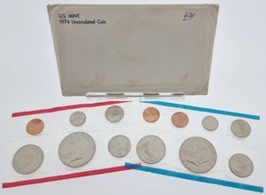 United States of America, Republic, Official Annual Mint Set 1974 (13) in original packaging, KM MSNL, UNC