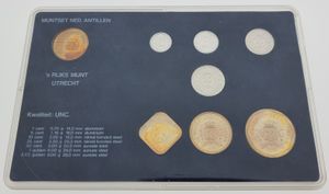 Netherlands Antilles, Dutch Administration, Beatrix, Official Annual Mint Set 1989 (7) in original packaging, KM MS10, UNC