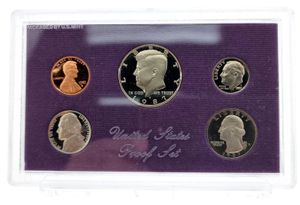 United States of America, Republic, Official Annual Proof Set 1987S (5) in original packaging, KM PSNL, PROOF